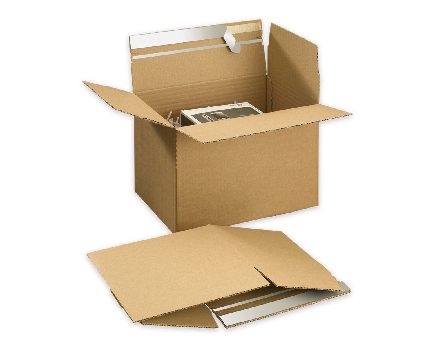 Elco Umzugsbox, Braun – 465 × 317 × 185–305 mm