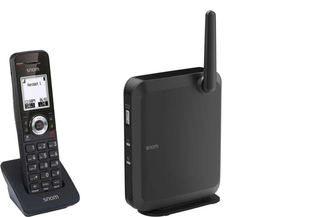 Snom M110SC – 8 SIP-Konten, IP-DECT-Bundle, Schwarz