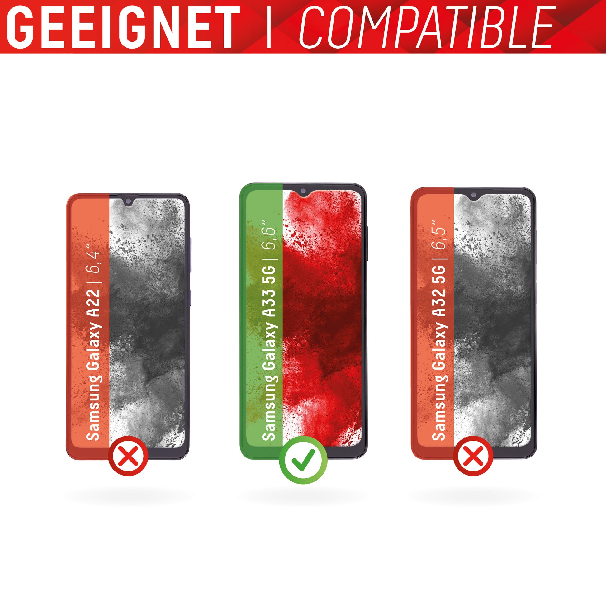 Displex Displayschutz (Panzerglas), 9H – für Galaxy A33 5G