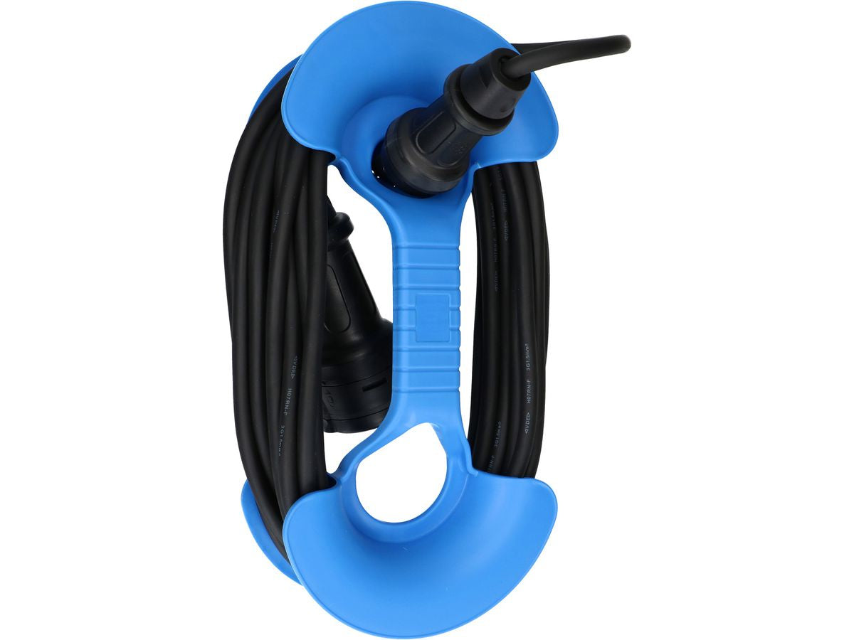 Max Hauri AG Max Hauri Verlängerungskabel – T13–T13, 10 m, IP55, aussen, 3×1,5 mm², schwarz/blau
