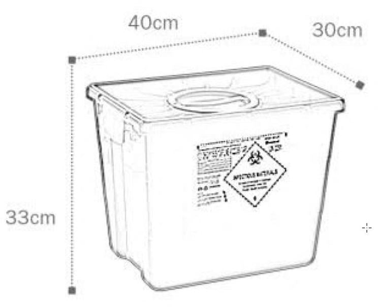 Recyclingbox EVO – 30/60 l – Kunststoff – Gelb/Blau