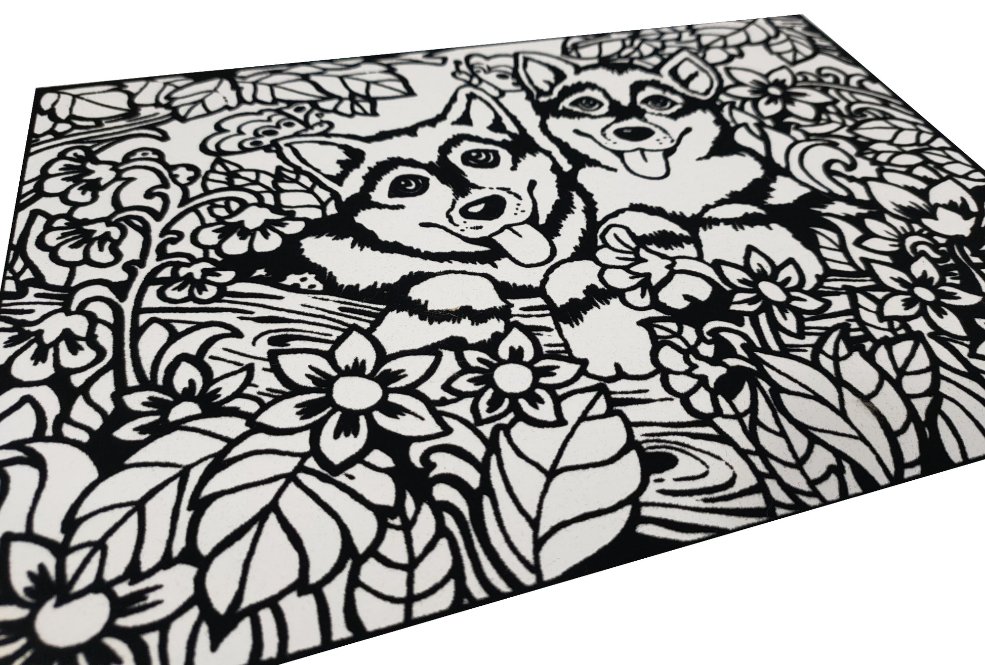 Tataruga Samtbild A4, Karton/Samt, 21 × 29,7 cm, 1 Stk