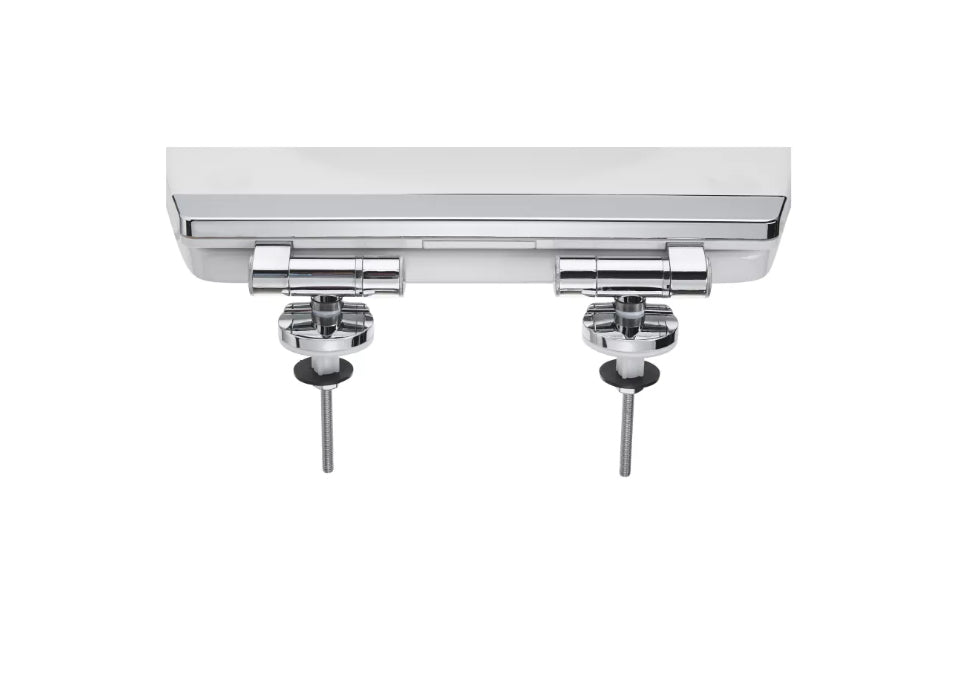 Diaqua Befestigungsset für Toilettsitz für Modell Menton – Silber, Weiss