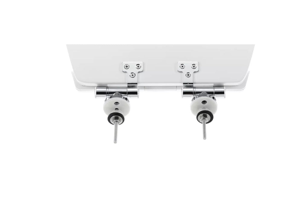 Diaqua Befestigungsset für Toilettsitz für Modell Menton – Silber, Weiss