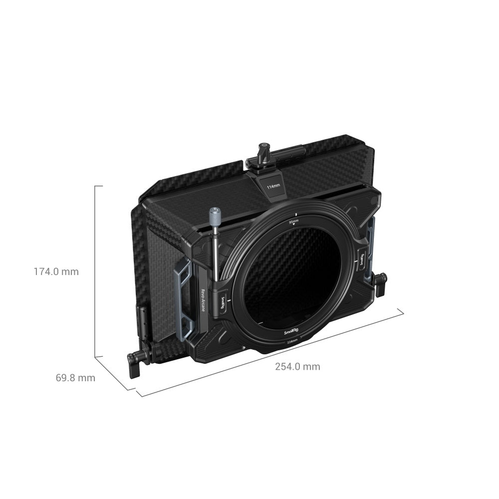 SmallRig 3641 Leichte MF Matte Box – 14 mm Filter – für Φ67–Φ82 mm, Φ114 mm und andere