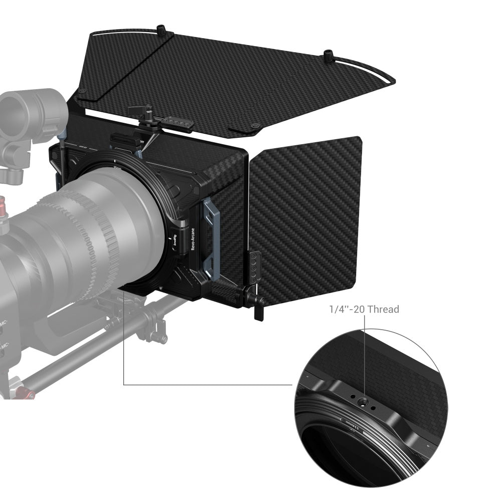 SmallRig 3641 Leichte MF Matte Box – 14 mm Filter – für Φ67–Φ82 mm, Φ114 mm und andere