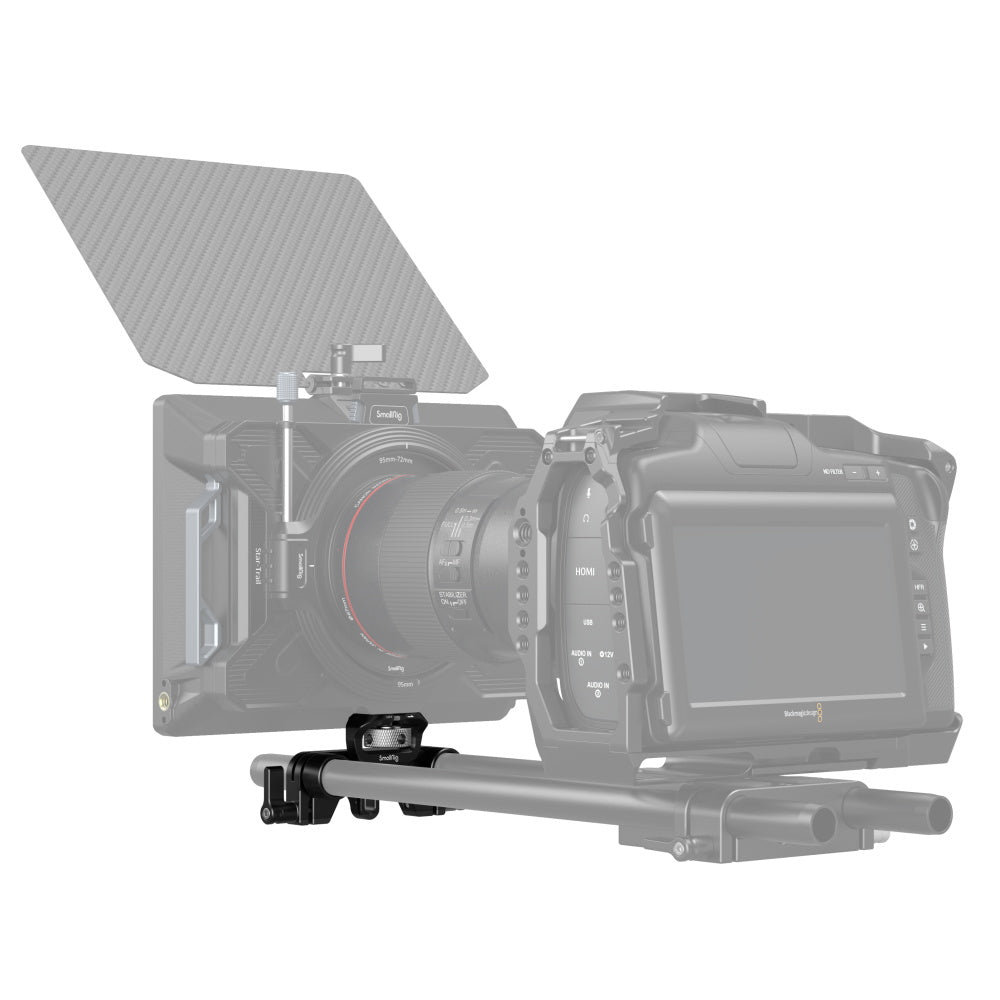SmallRig 3652 Montageklemme – für Φ52–Φ95 mm, duale Φ15 mm Stangen, Star-Trail/Revo-Arcane u. a. – Schwarz
