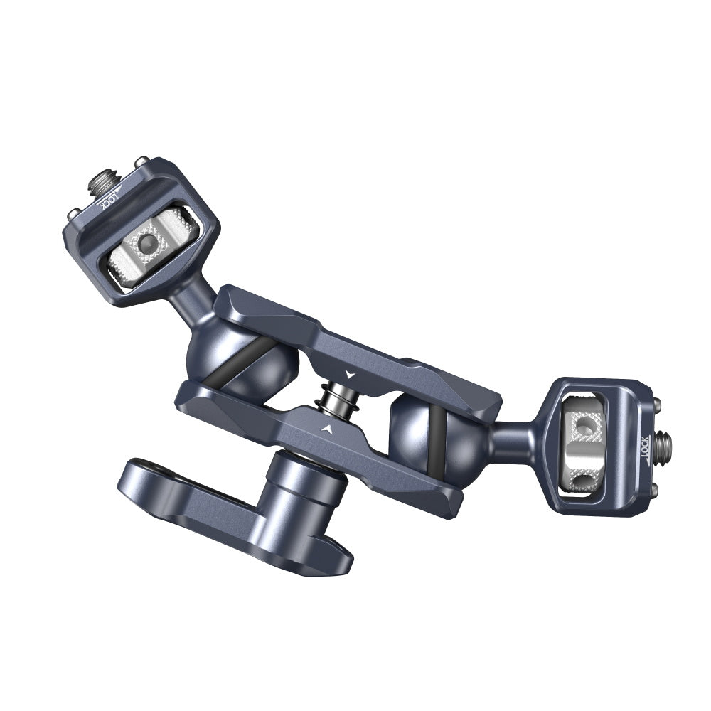 SmallRig Magic Arm mit Doppel-Kugelköpfen Montagearm – 6 kg Traglast – Aluminium, Edelstahl