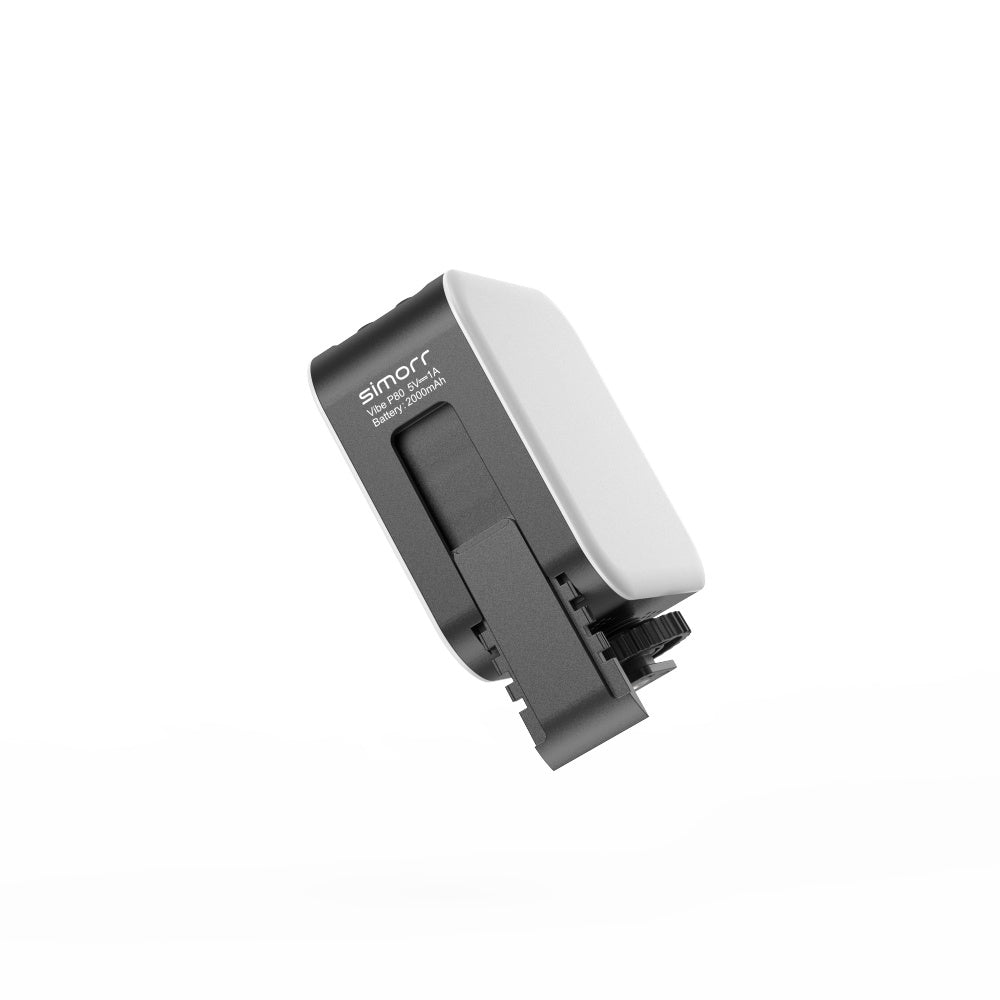 SmallRig Vibe P80 LED-Video-Licht – 2500–9000 K, 960 lx, CRI 96 – USB-C – 2000 mAh – für Universalgeräte