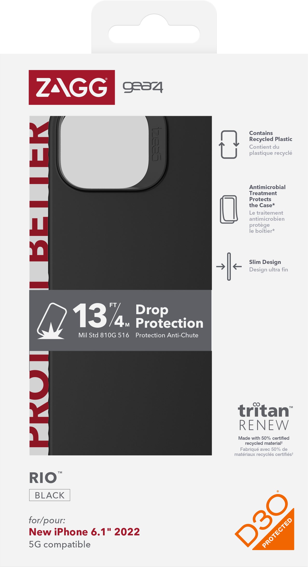 Gear4 – Backcover Rio – Picard, schwarz
