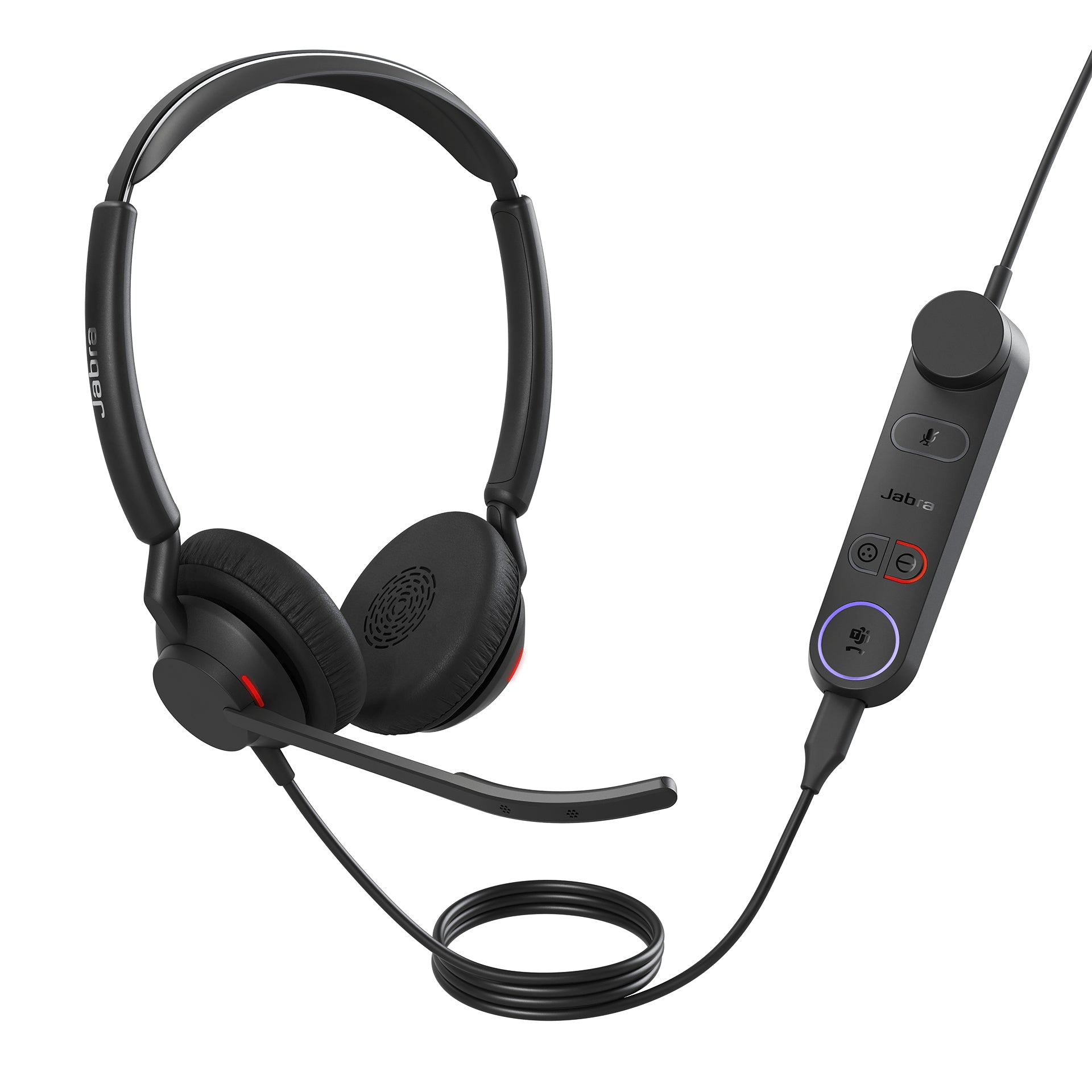 Jabra Engage 50 II – Duo Headset – USB‑C – mit Boom-Mikrofon – für Microsoft Teams – Schwarz