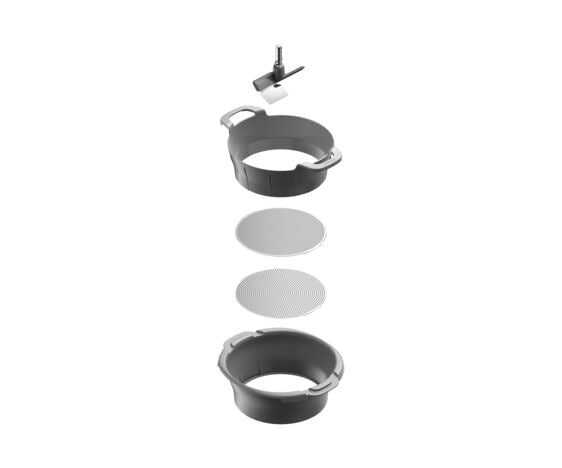 Kenwood Passieraufsatz KAT20.000GY – 28,5 × 23,5 × 9,5 cm, für Küchenmaschinen, ausser Kmix und Multione
