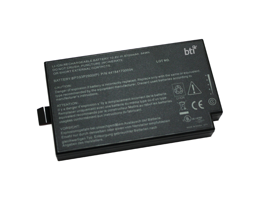 BTI Notebook-Akku – für Getac B300, B300X – 94 Wh, 10,8 V (9 Zellen) – Schwarz