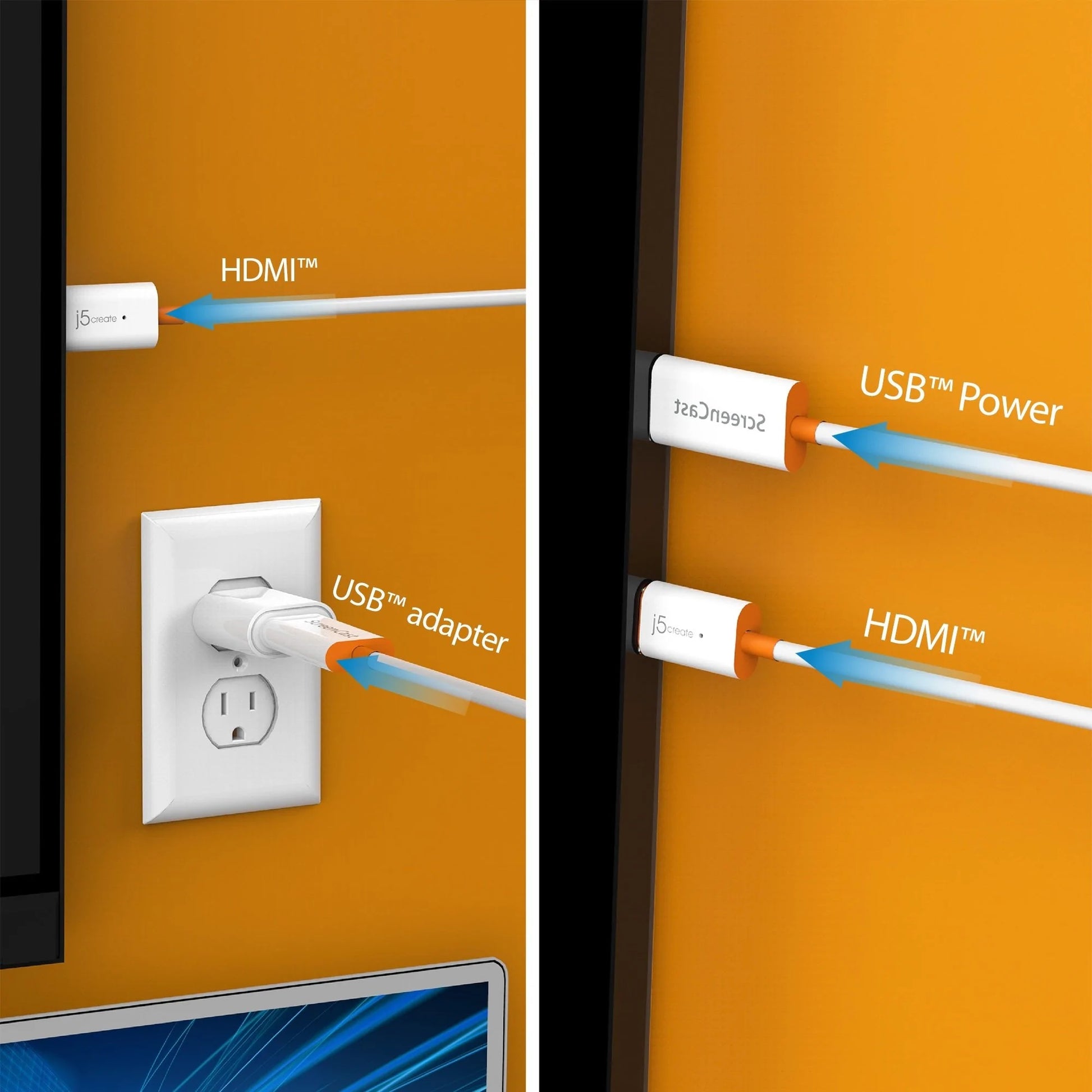 j5create JVAW56-N – Wireless-Display-Adapter – 1080p, USB Typ-A – für Windows, Mac