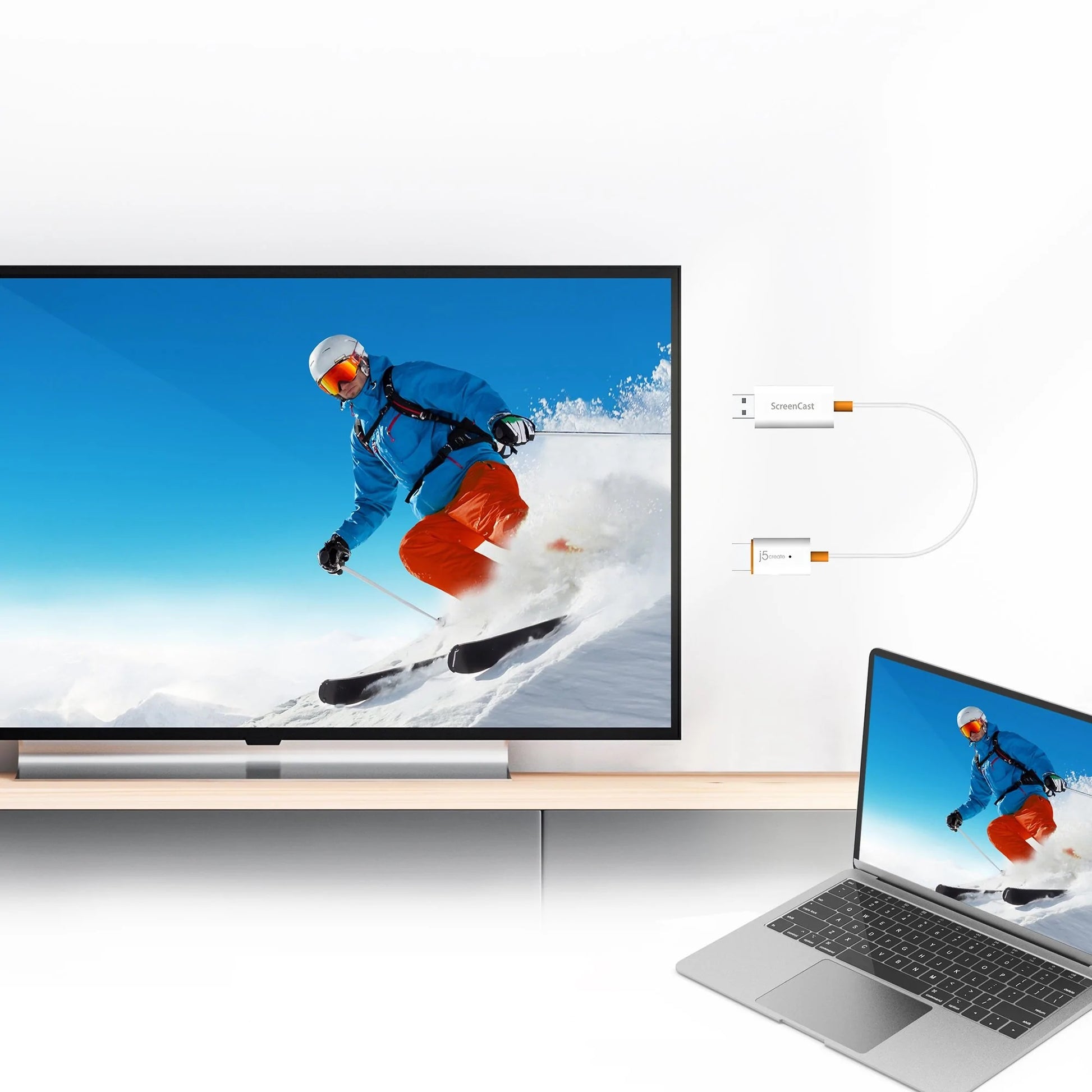 j5create JVAW56-N – Wireless-Display-Adapter – 1080p, USB Typ-A – für Windows, Mac