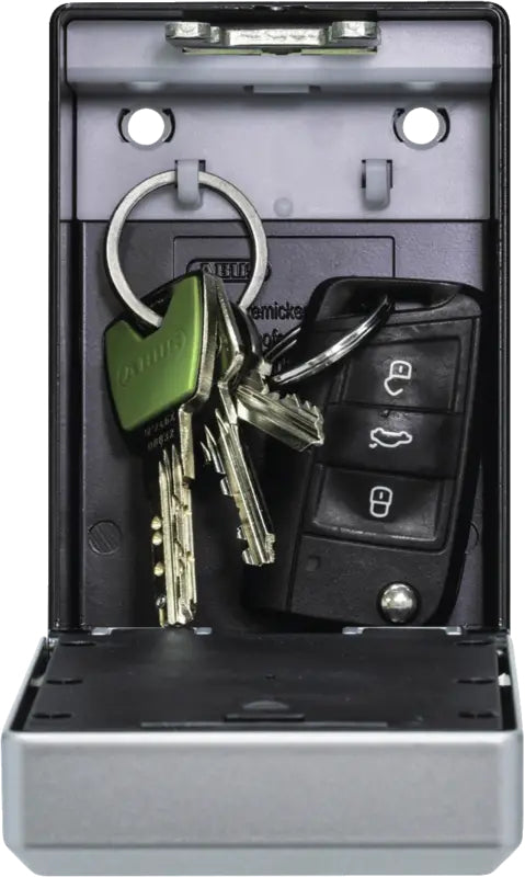 ABUS KEYGARAGE One 787 – Schlüsseldepot, Elektronikschloss, App, wetterfest, 82,5 × 63 × 120 mm
