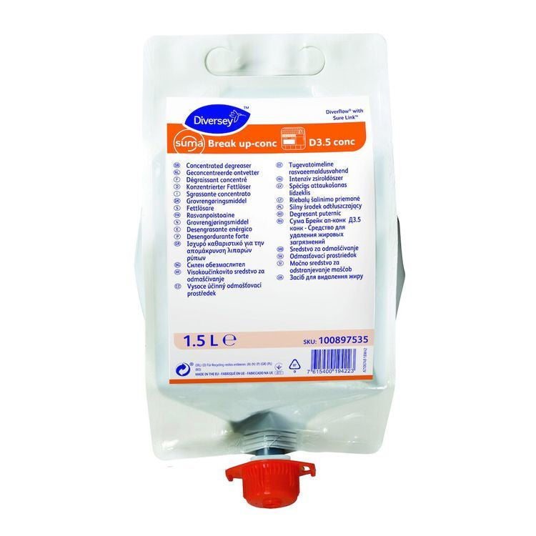 Diversey Suma Break Up D3.5 Küchenreiniger/Fettlöser – Konzentrat, Patrone – 2 l