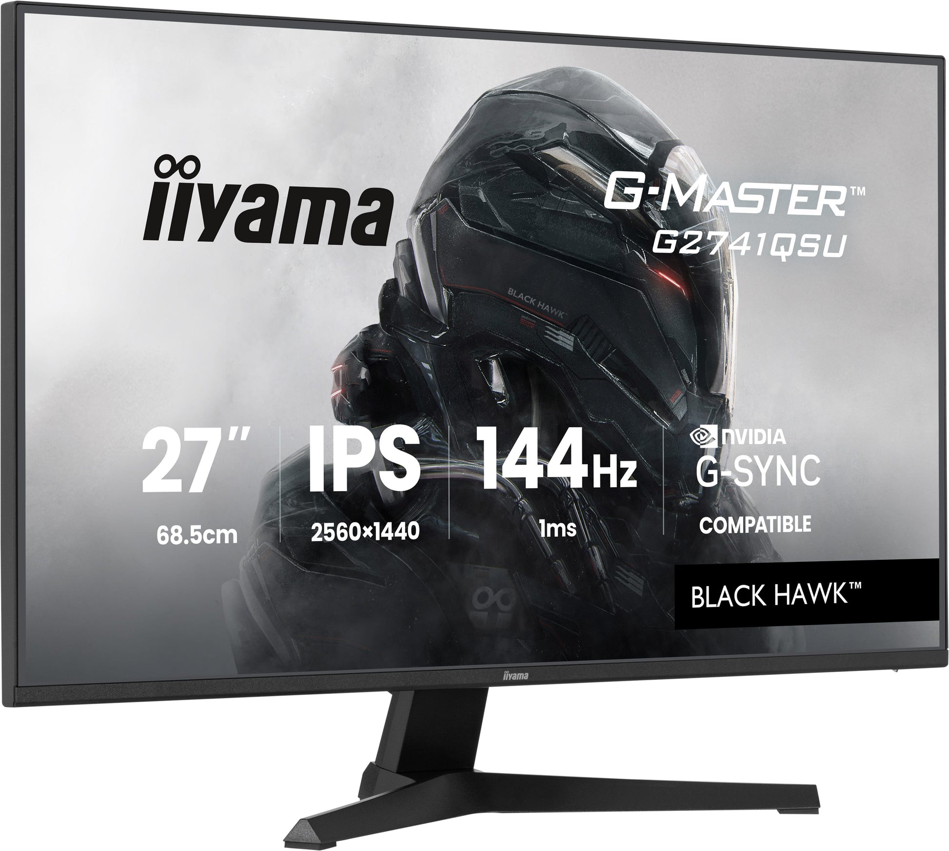 iiyama G2741QSU-B1 – Monitor, 27" 2560 × 1440 (WQHD), IPS, 144 Hz
