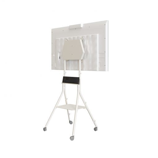 Hagor HA ST ONE:QUICK 8232 – Standfuss, bis 55", VESA 400 × 400 mm, 35 kg, Drehen, weiss