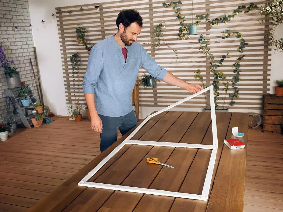 TESA Fliegengitter Tür – 80–220 × 170–220 cm – Anthrazit – Aluminium-Rahmen – für Türen