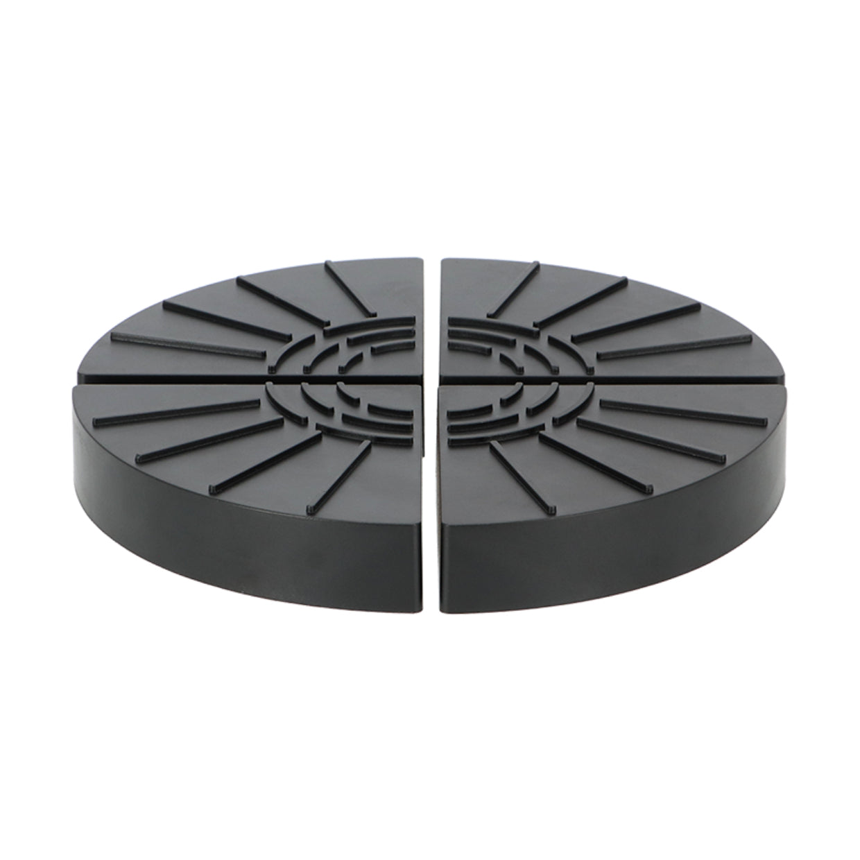 Esschert Design Pflanzenwagen – Kunststoff – Schwarz – Ø 105 × 29 mm – 4 Stück