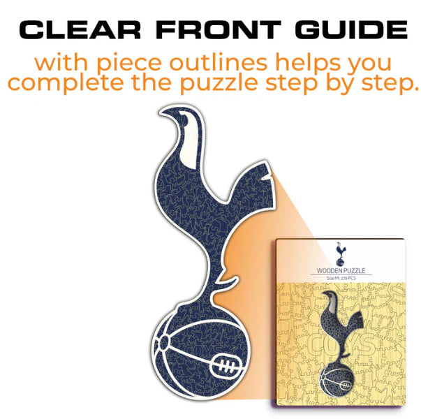 Iconic Puzzles Tottenham Hotspur FC Logo – Logikspiel, 1 Spieler, ab 10 Jahren