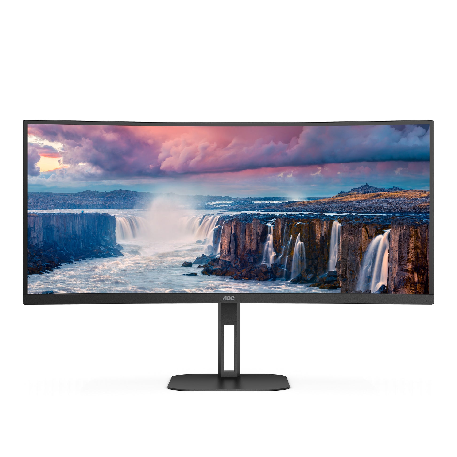 AOC CU34V5C/BK – 34" Curved, 3440 × 1440 (UWQHD), VA, 100 Hz, USB-C 65 W