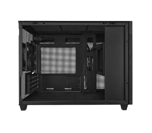 ASUS PRIME AP201 – PC-Gehäuse – Micro-ATX/Mini-ITX, Schwarz, 3×3,5", 1×2,5", 1×120 mm, Max. GPU-Länge 33,8 cm