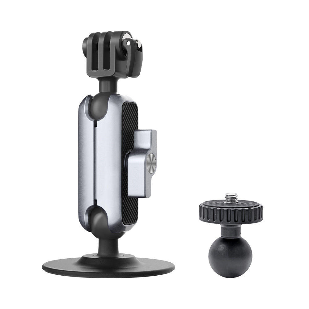 PGYTECH P-GM-154 Halterung – Magnetclip, 64 × 64 × 113 mm, Aluminium/TPU – für Actioncams – Schwarz/Silber