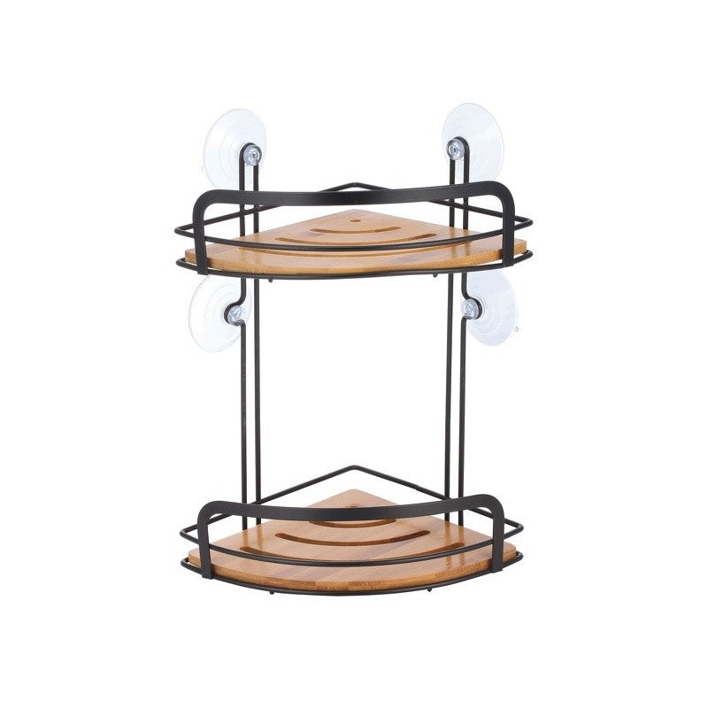 MSV Aufbewahrungsbox Hiko – 21×34 cm, Bambus/Edelstahl, Schwarz/Braun