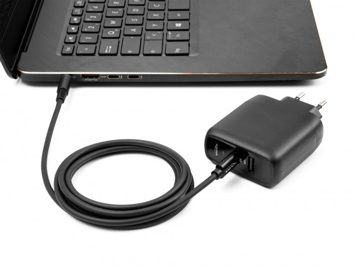 DeLOCK USB-C auf 4,5×3,0 mm Kabel – 1,5 m – Schwarz – für Dell