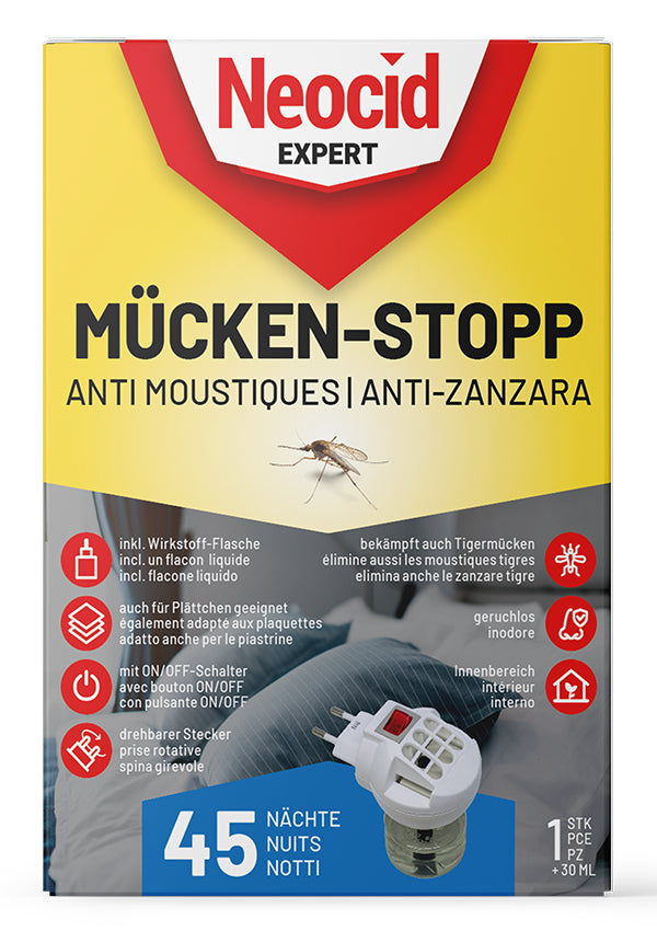 Neocid EXPERT Mücken-Stopp (Kombi Verdunster) – weiss – für Mücken