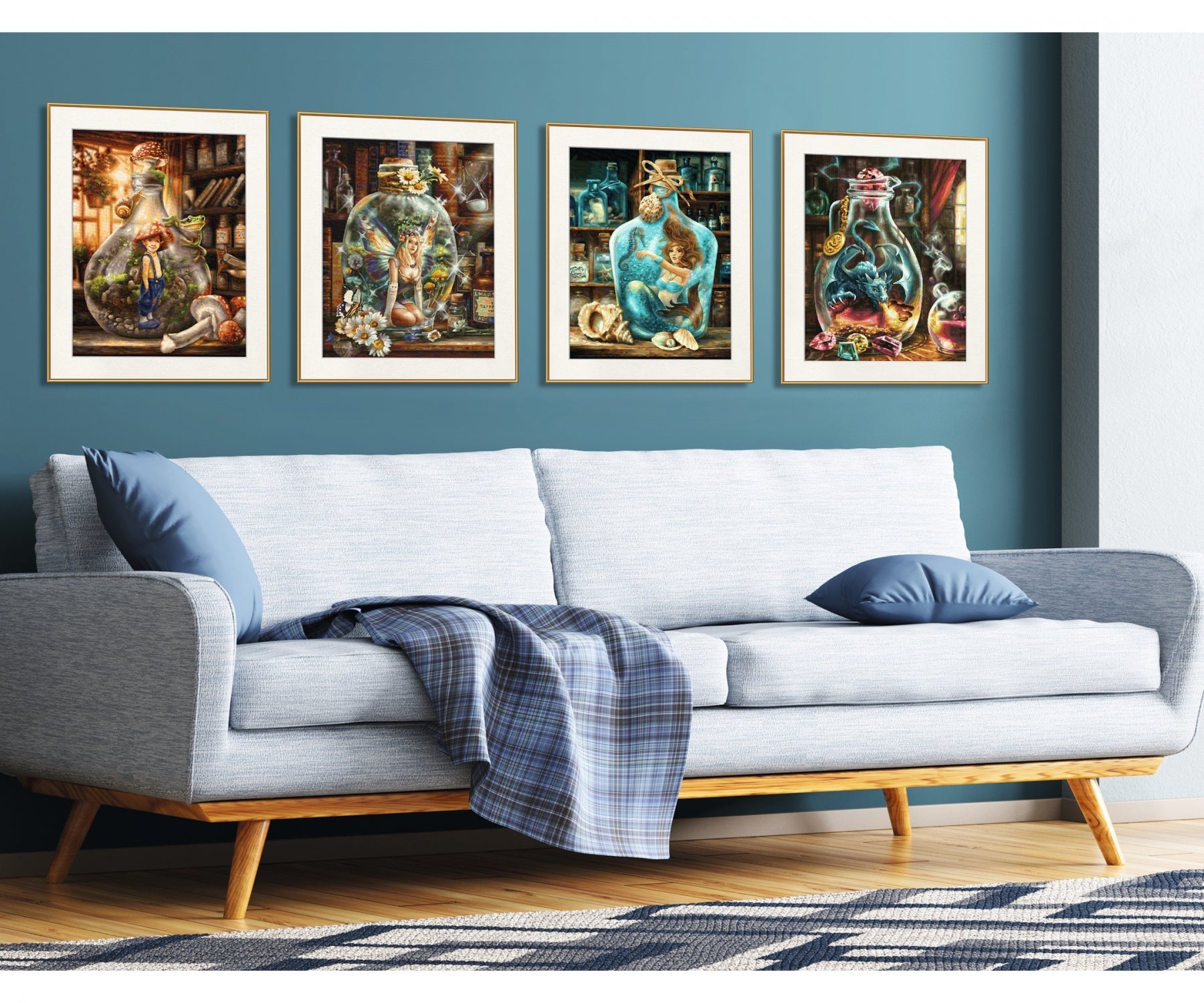 Schipper Malen-nach-Zahlen-Set Der Drache – 40 × 50 cm – ab 14 Jahren