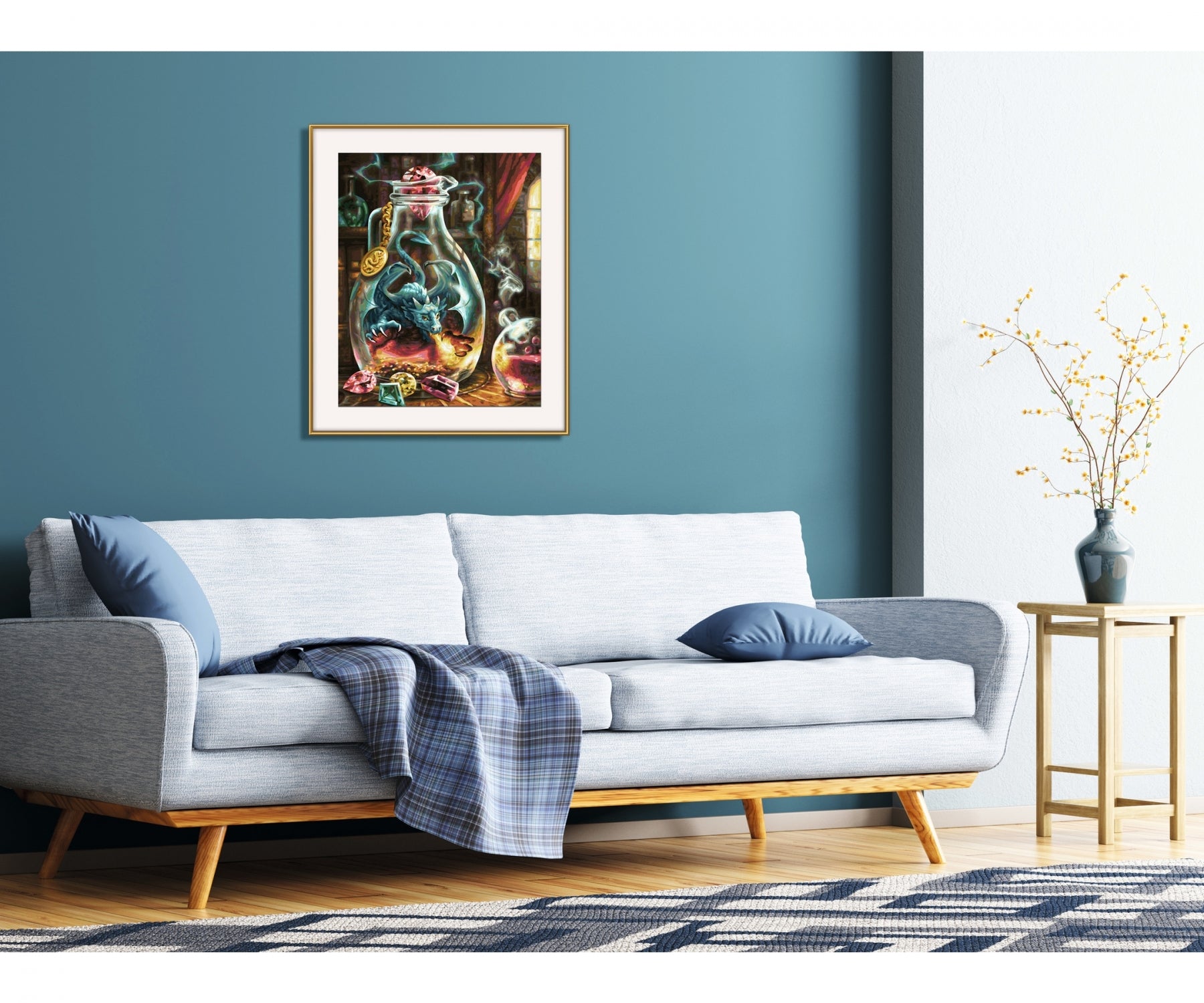 Schipper Malen-nach-Zahlen-Set Der Drache – 40 × 50 cm – ab 14 Jahren