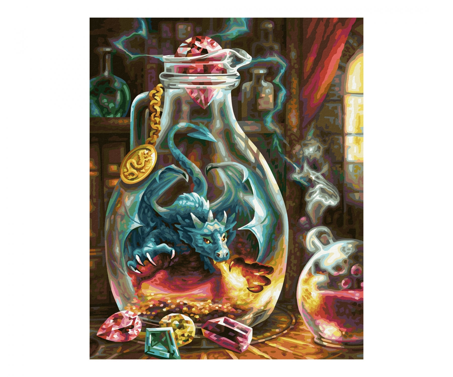 Schipper Malen-nach-Zahlen-Set Der Drache – 40 × 50 cm – ab 14 Jahren