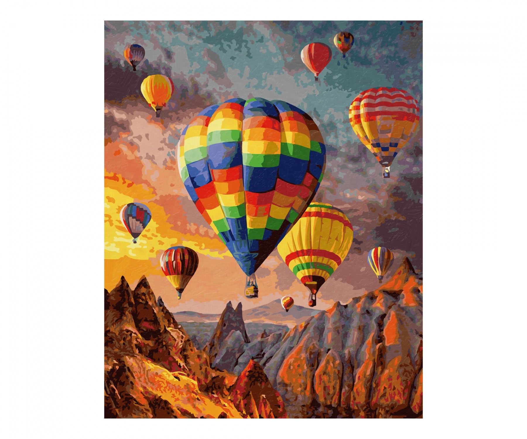 Schipper Malen-nach-Zahlen-Set – Heissluftballons – 40 × 50 cm – ab 14 Jahren