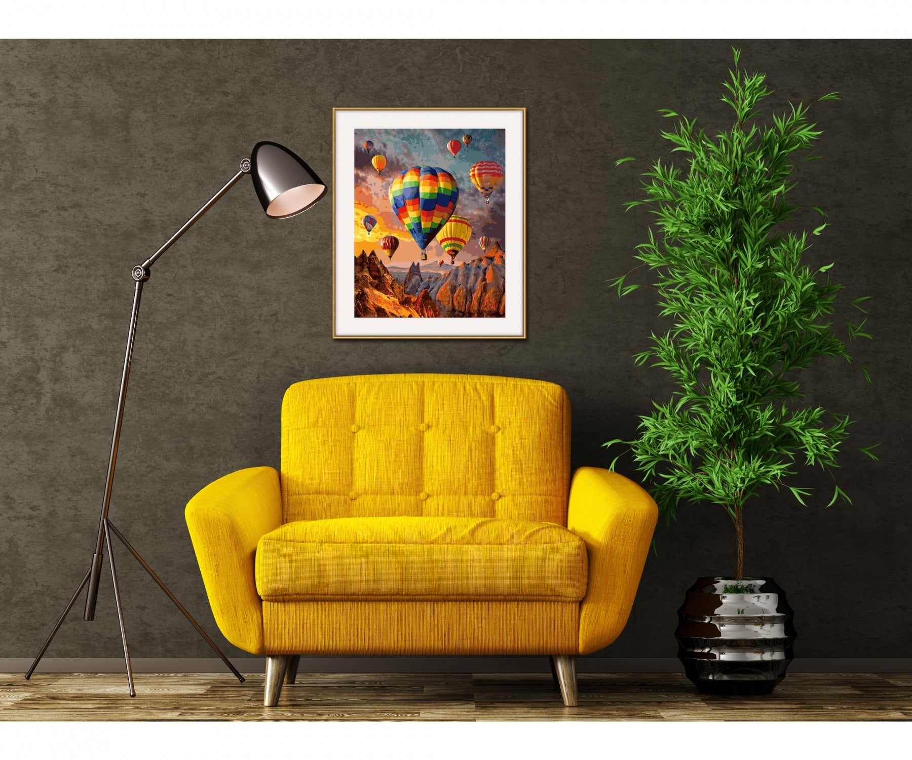 Schipper Malen-nach-Zahlen-Set – Heissluftballons – 40 × 50 cm – ab 14 Jahren