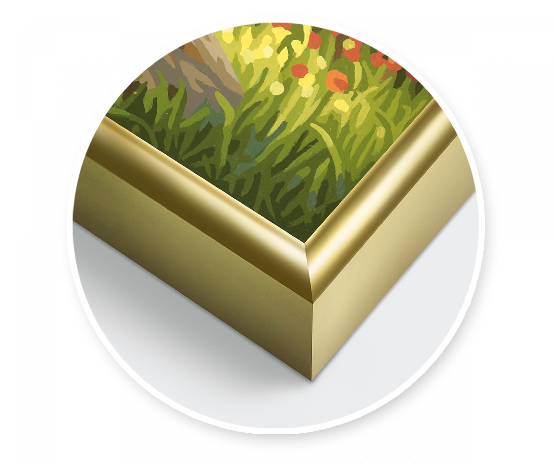 Schipper Einzelbilderrahmen – für 24 × 30 cm – Aluminium, gold, 2-teilig