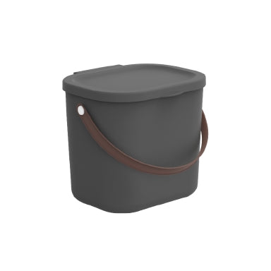 Rotho Aufbewahrungsbox Albula – Kunststoff, cappuccino, 20 × 20,8 × 23,5 cm