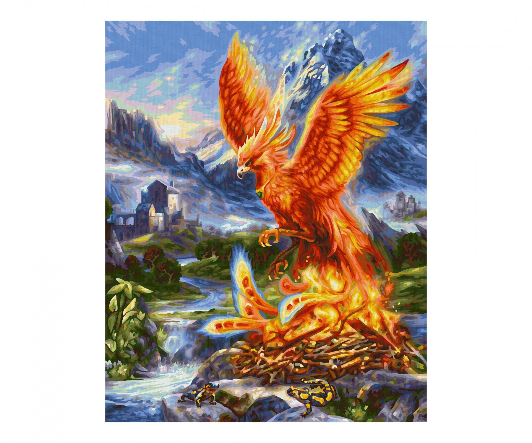 Schipper Malen-nach-Zahlen-Set – Phönix aus der Asche – 40 × 50 cm – ab 14 Jahren