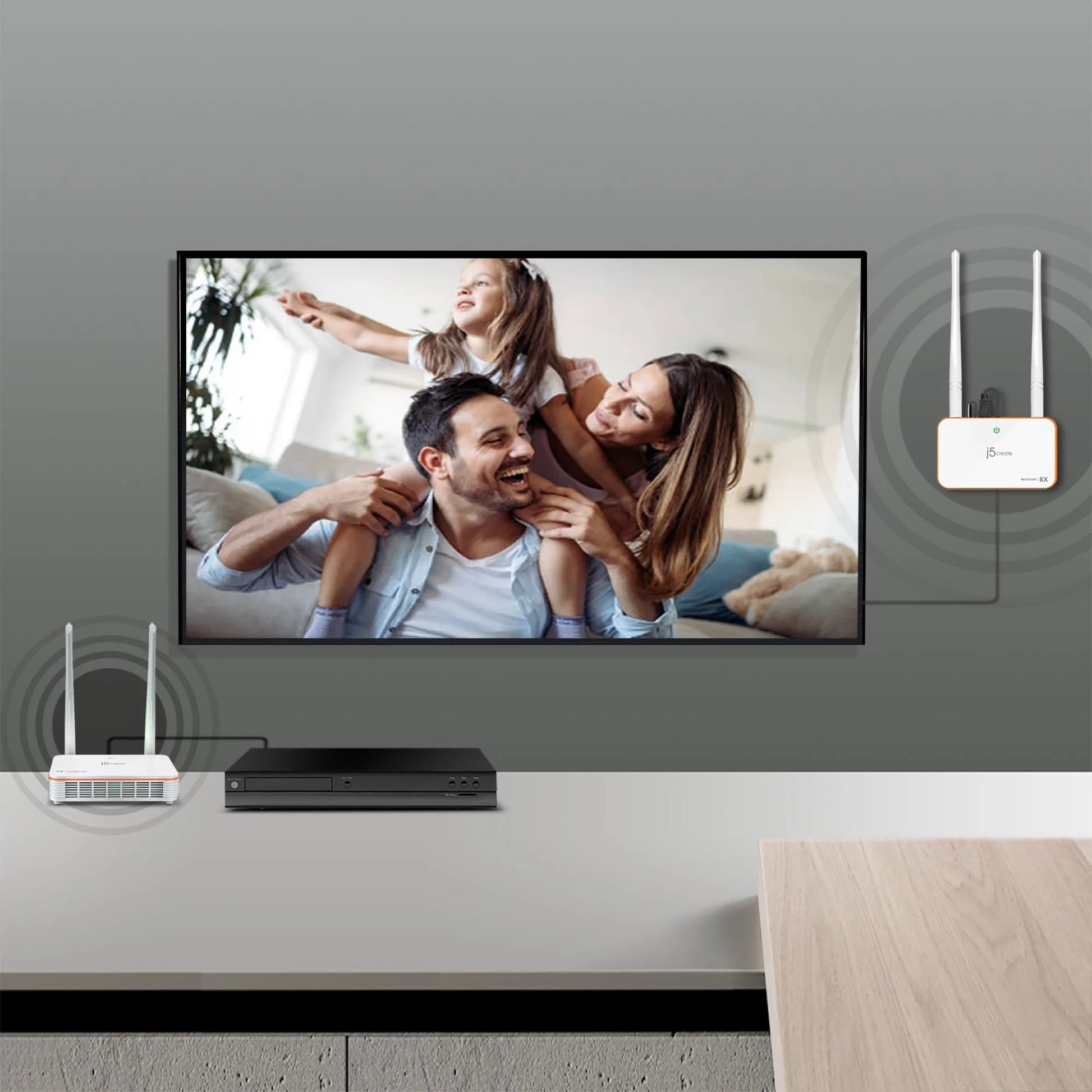 j5create Kabelloser HDMI-Extender, EU/UK-Version