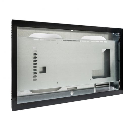 Hagor Display-Gehäuse – bis 40 kg, Metall – für 49–50" TVs, für VESA 100×100–800×400 mm – Schwarz