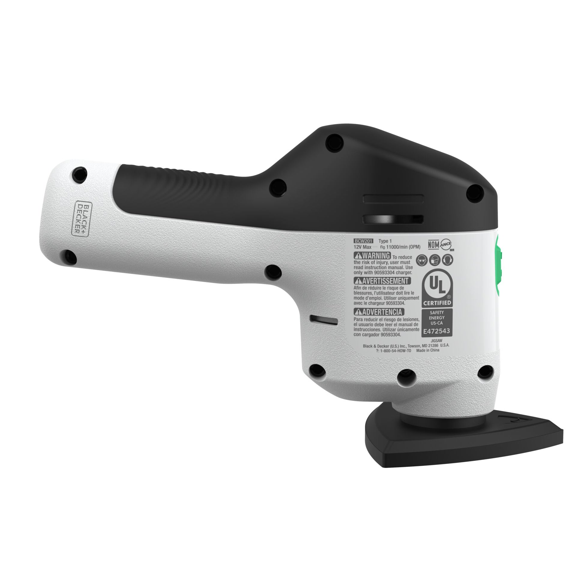 Black & Decker Akku-Deltaschleifer REVDS12C – 12 V – 92 × 92 mm – 1×1,5 Ah & Ladegerät – Klettfix-System