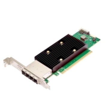 Broadcom eHBA 9600W-16e – PCIe 4.0, 4× SFF-8674, 16 Kanäle, SAS/SATA, NVMe
