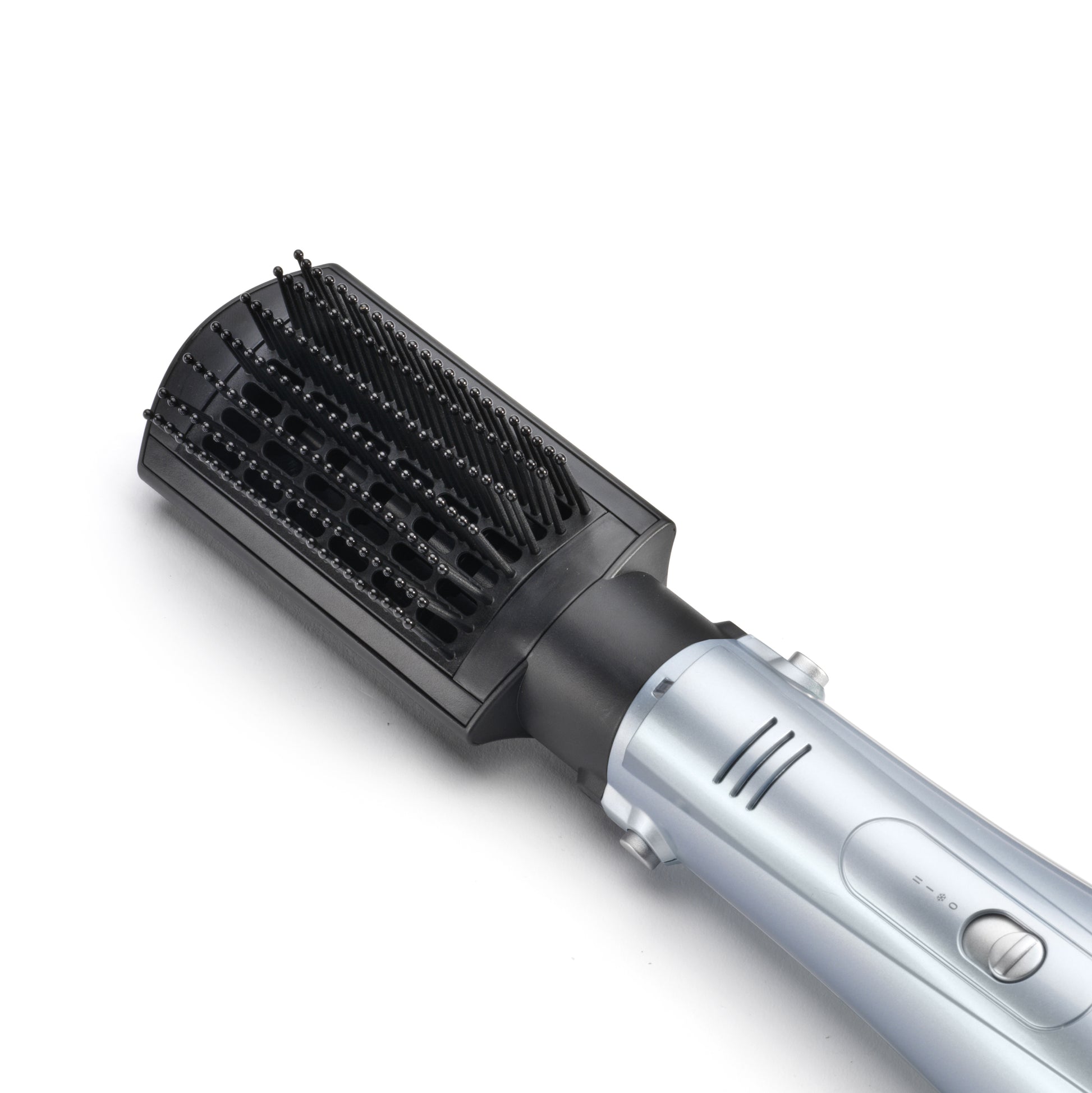 BaByliss Heissluftbürste Hydro-Fusion AS774E – 4-in-1, Keramikbeschichtung, Ionen-Styling – Grau, Silber