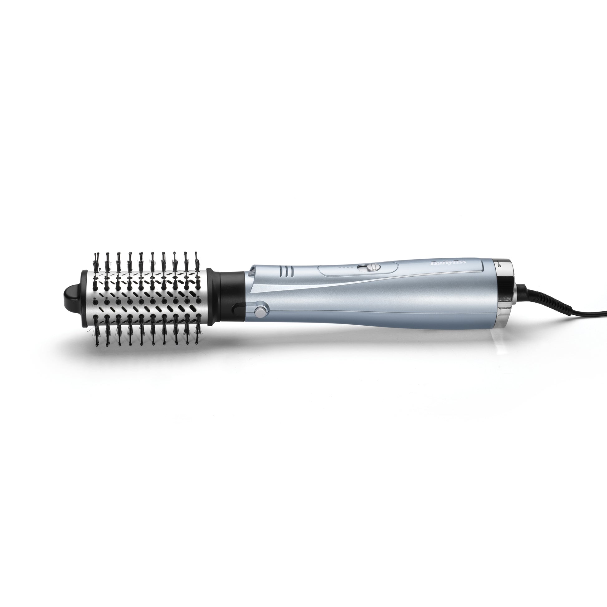 BaByliss Heissluftbürste Hydro-Fusion AS774E – 4-in-1, Keramikbeschichtung, Ionen-Styling – Grau, Silber