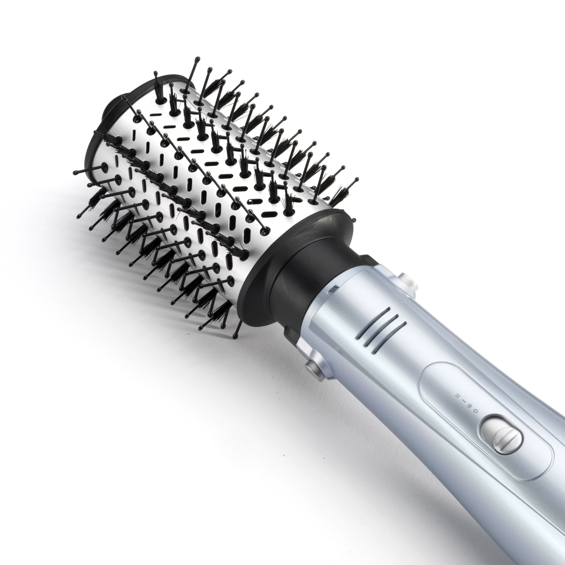 BaByliss Heissluftbürste Hydro-Fusion AS774E – 4-in-1, Keramikbeschichtung, Ionen-Styling – Grau, Silber