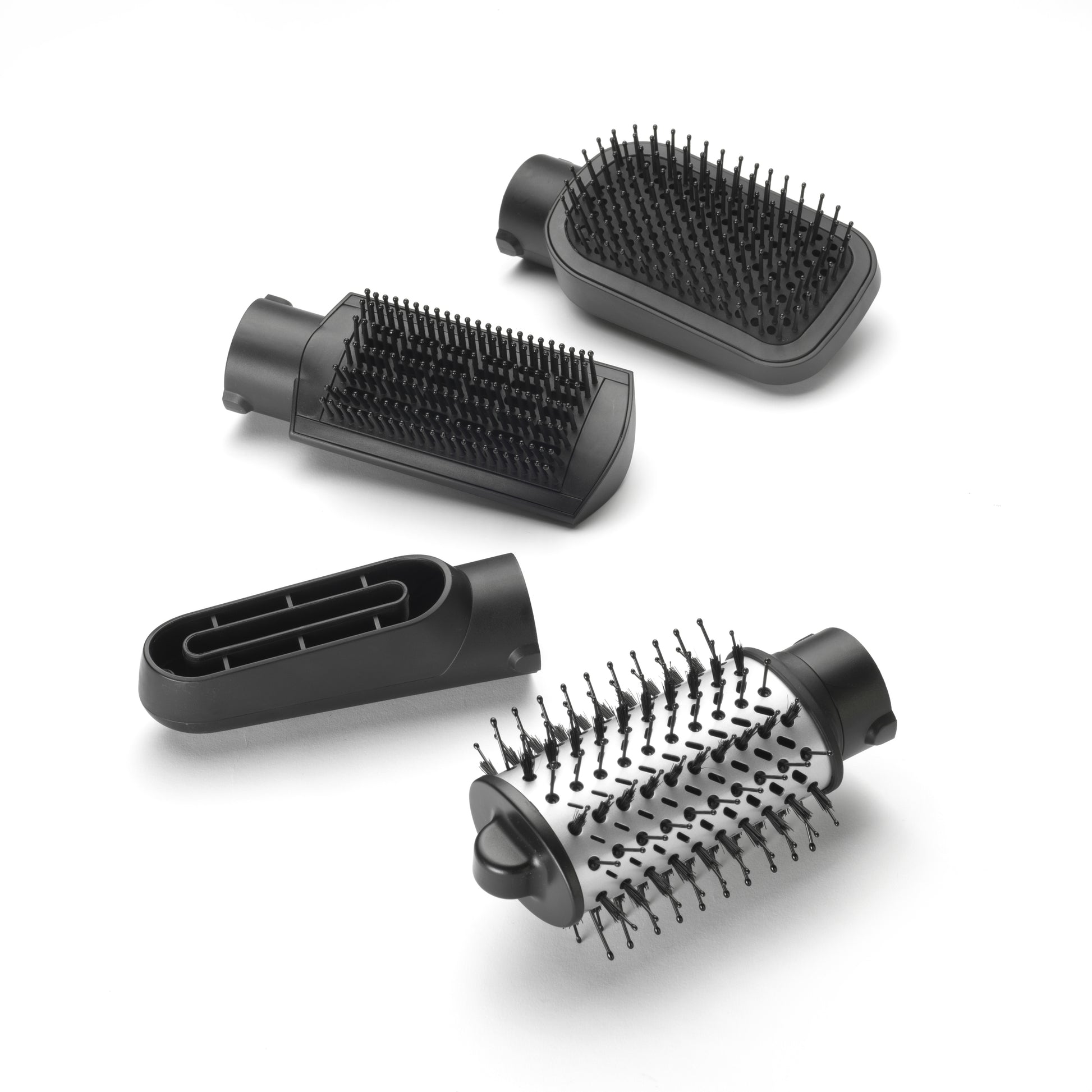 BaByliss Heissluftbürste Hydro-Fusion AS774E – 4-in-1, Keramikbeschichtung, Ionen-Styling – Grau, Silber