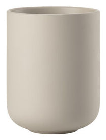 Zone Denmark Zahnbürstenhalter Sensu – 7,4×7,4×9,5 cm, Steingut, Sand