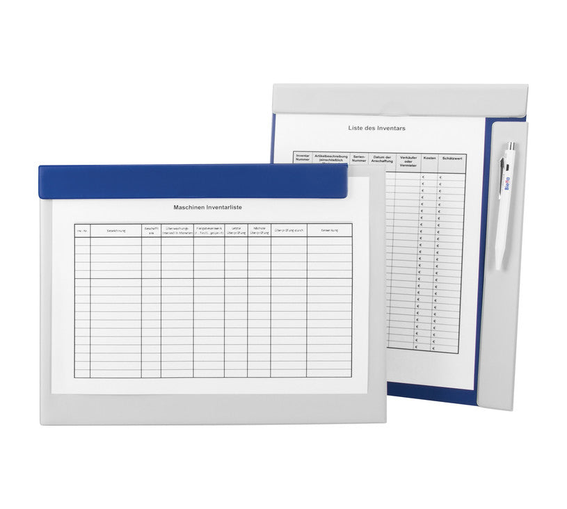 Biella Attraction Klemmbrett A4 Hoch/Quer – Karton, Magnetisch, Blau